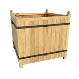 Plantekasse massivt robinietræ 120x120x120