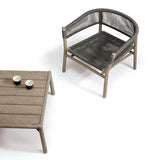 Kilt loungestol Mørk Teak/Dark Grey