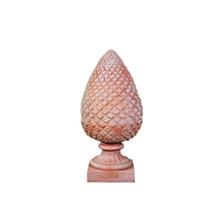 Stor pinjekogle terracotta