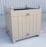 Fransk Versailles plantekasse i fyrretræ 90x90x98