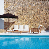 Synthesis 3 pers. loungesofa i teak 210 cm