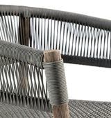 Kilt loungestol Mørk Teak/Dark Grey