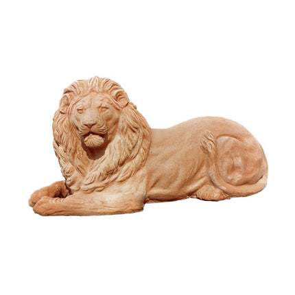 Liggende løve i terracotta højre