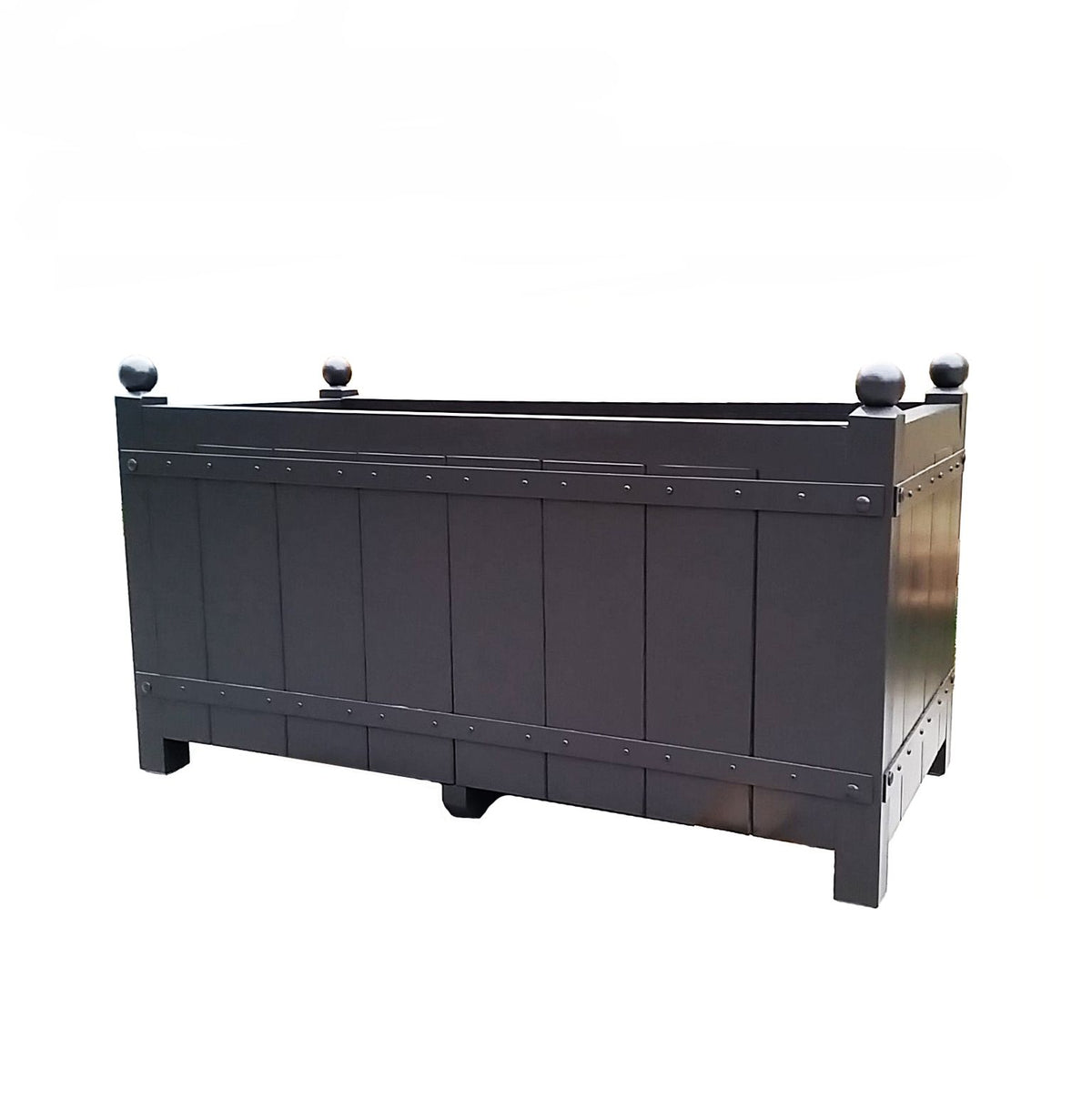 Fransk Versailles plantekasse i fyrretræ 100x50x57