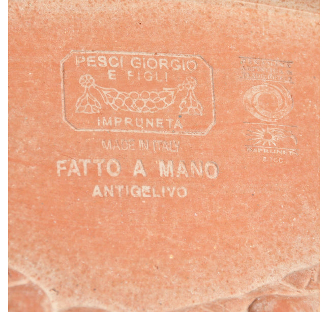 Stor frugtopsats i terracotta