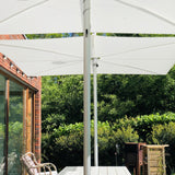 Infina kvadratisk haveparasol 3,0 x 3,0 m stel aluminium