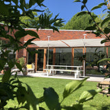 Infina kvadratisk haveparasol 3,0 x 3,0 m stel aluminium