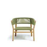 Kilt loungestol Teak/Olive green