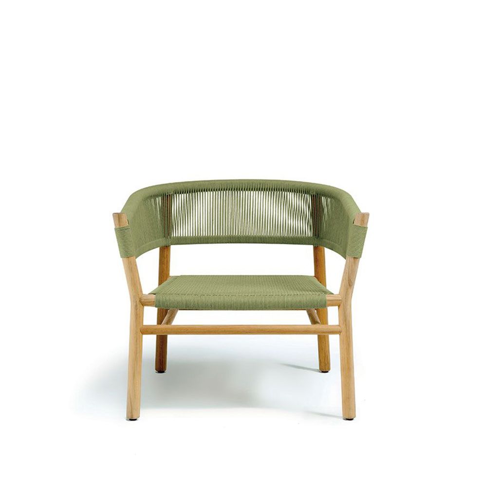 Kilt loungestol Teak/Olive green