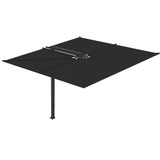 Nano UX hængeparasol - Full Black 2,5 x 2,5 uden base.