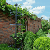 Rund obelisk i zink 190 cm.