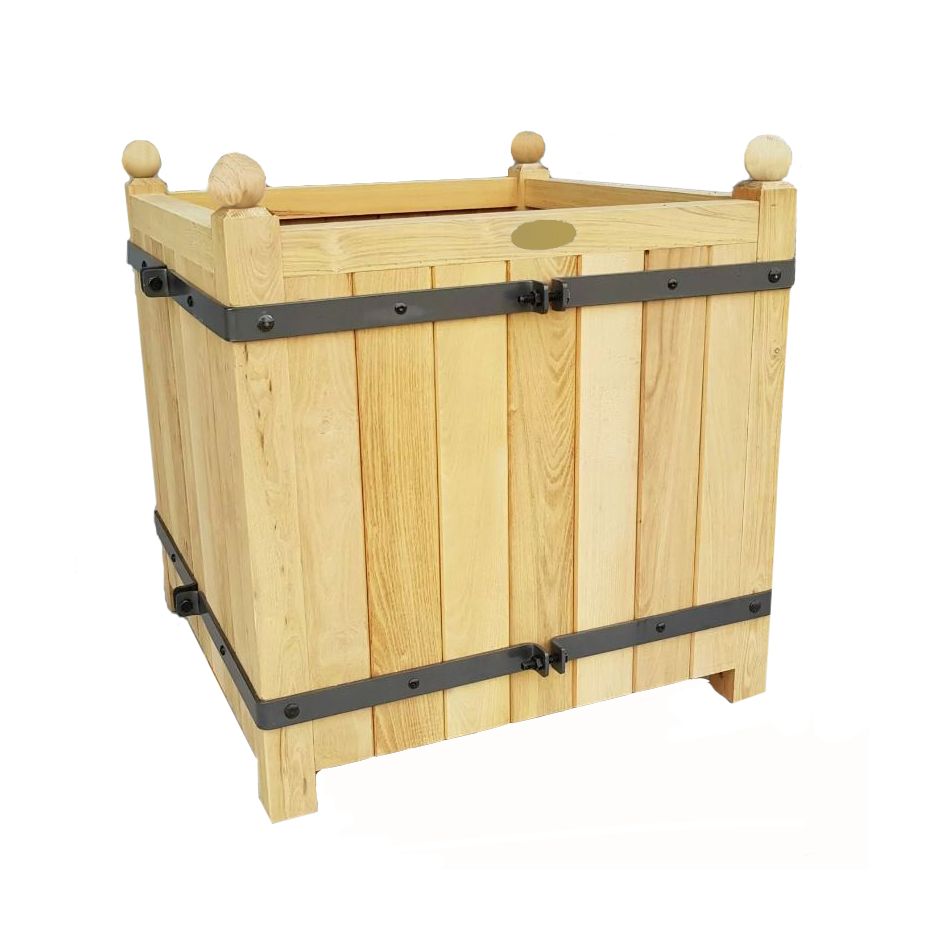 Plantekasse massivt robinietræ 70x70x78 cm