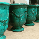 Fransk Vase d'Anduze turkis