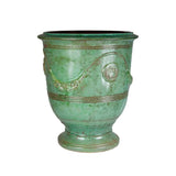 Fransk Vase d'Anduze irgrøn