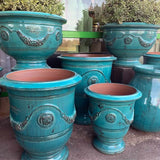 Fransk Vase d'Anduze turkis