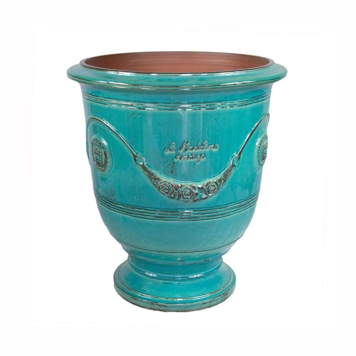 Fransk Vase d'Anduze turkis