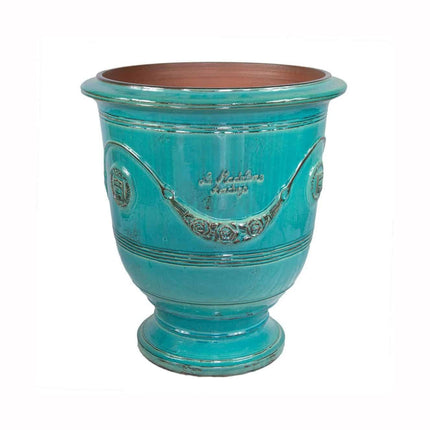 Fransk Vase d'Anduze turkis