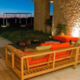 Synthesis 3 pers. loungesofa i teak 260 cm