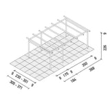 Nagi Pergola i træ extension 368 x 300