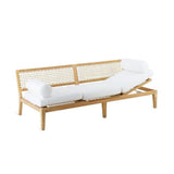Synthesis sofaseng i teak med justerbar bund