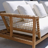 Synthesis chaise-longue modul i teak venstre