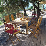 Chelsea spisebord i teak 165-225 / 90 / 75