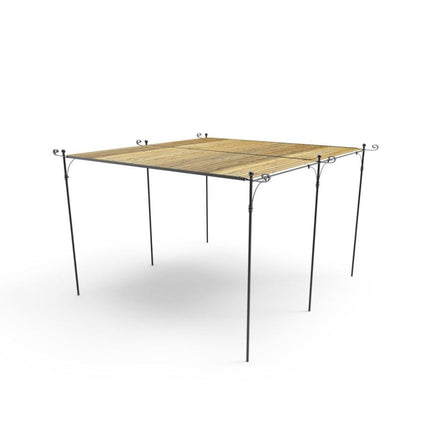 Solaire Fritstående pergola med fladt tag