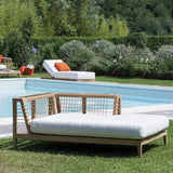 Synthesis chaise-longue modul i teak venstre