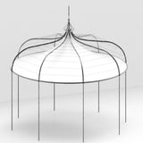 Solaire stor ottekantet pavillon i smedejern