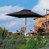 Lipari kvadratisk parasol i træ 400 / 400 / 322