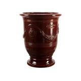 Fransk Vase d'Anduze m. ensfarvet glasering