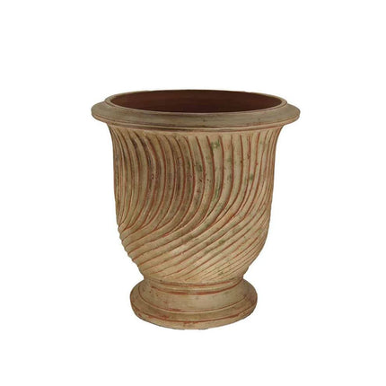 Fransk Vase d'Anduze stribet uglaseret